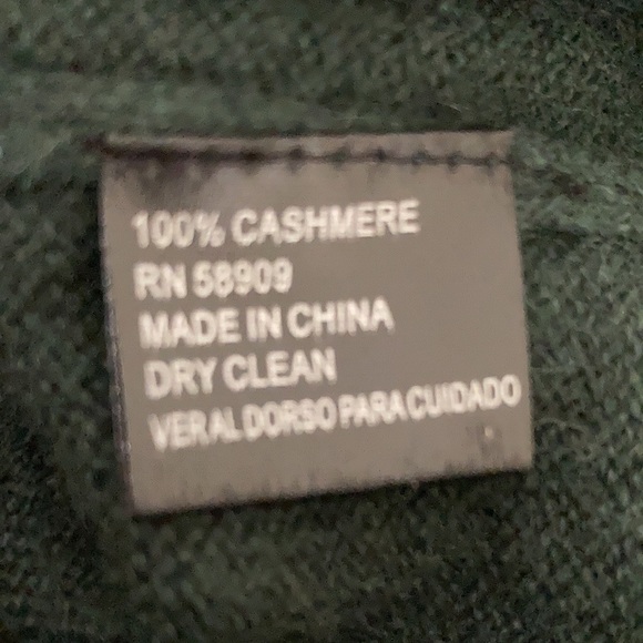 𝅺ANTONIO MELANI  100% cashmere “LESLEY” dark green sweater.XS - Picture 8 of 8